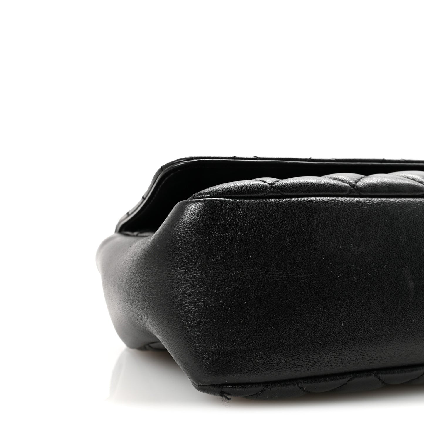 Nappa Quilted Medusa Medium Chain Crossbody Black