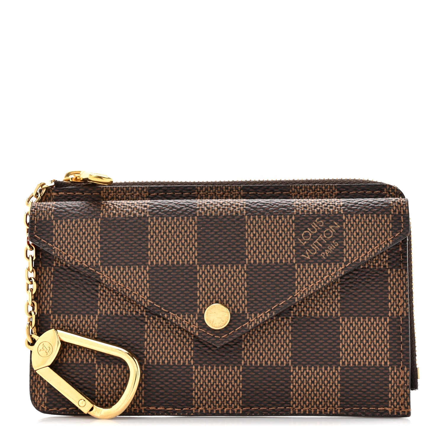 Louis Vuitton Damier Ebene Recto Verso Card Holder Red 1 of 7