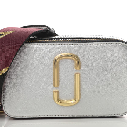 Marc Jacobs Saffiano Small Snapshot Camera Bag Silver Multicolor 9 of 11