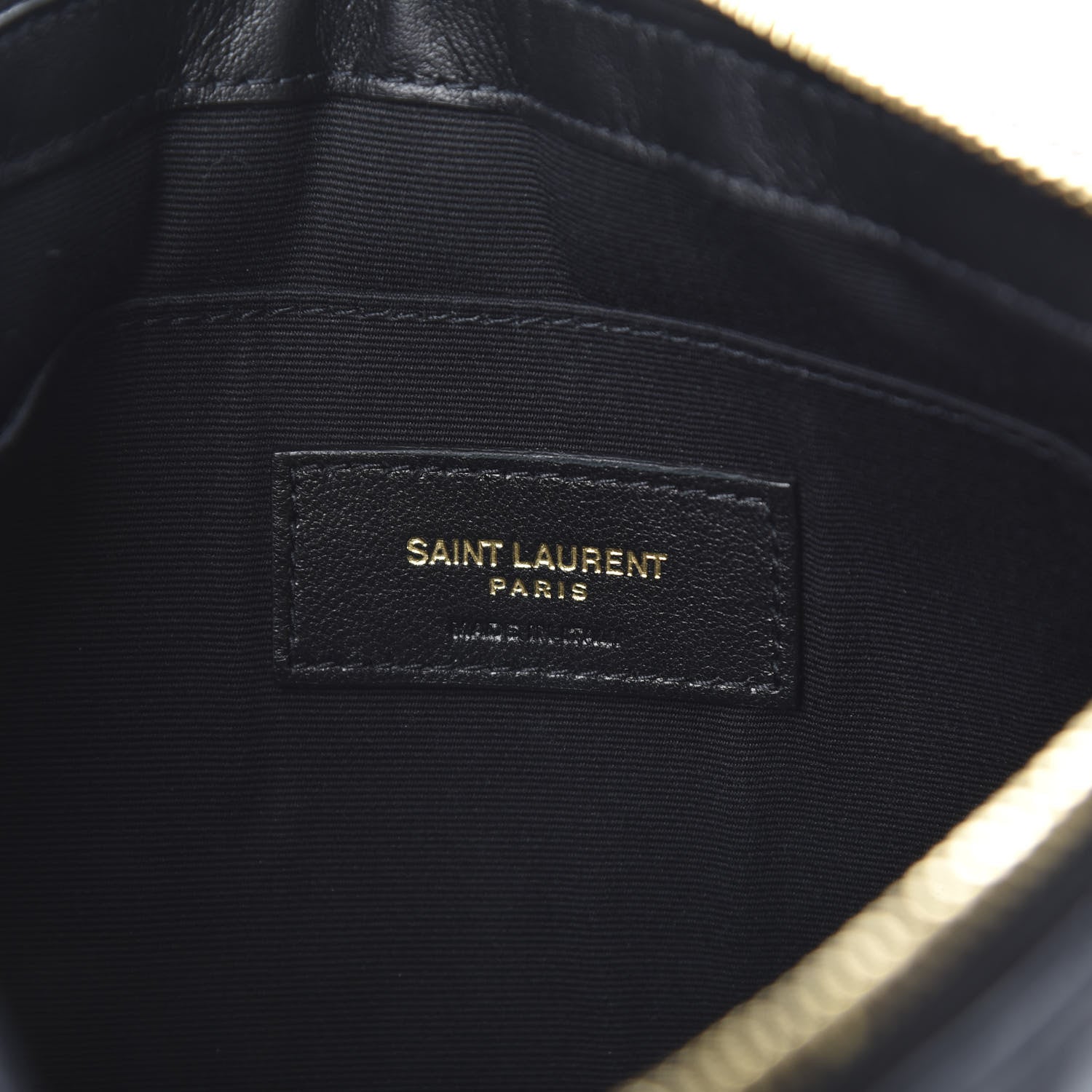 Saint Laurent Matelasse Chevron Monogram A5 Wristlet Black 6 of 8
