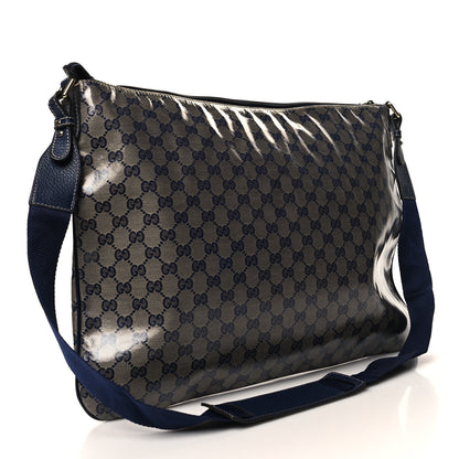 Gucci Crystal Monogram Messenger Bag Navy 3 of 10