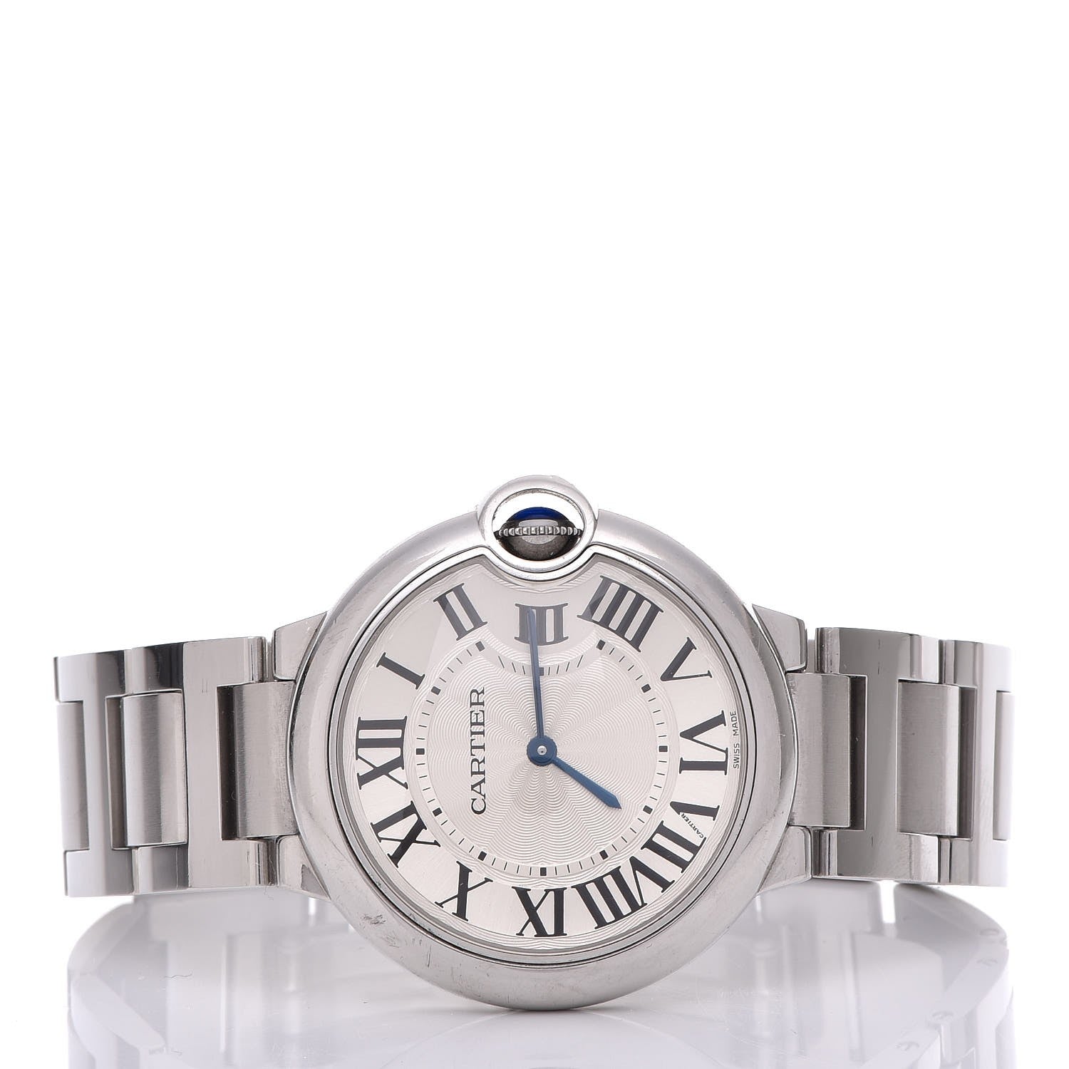Cartier Stainless Steel 36mm Ballon Bleu De Quartz Watch 3 of 9