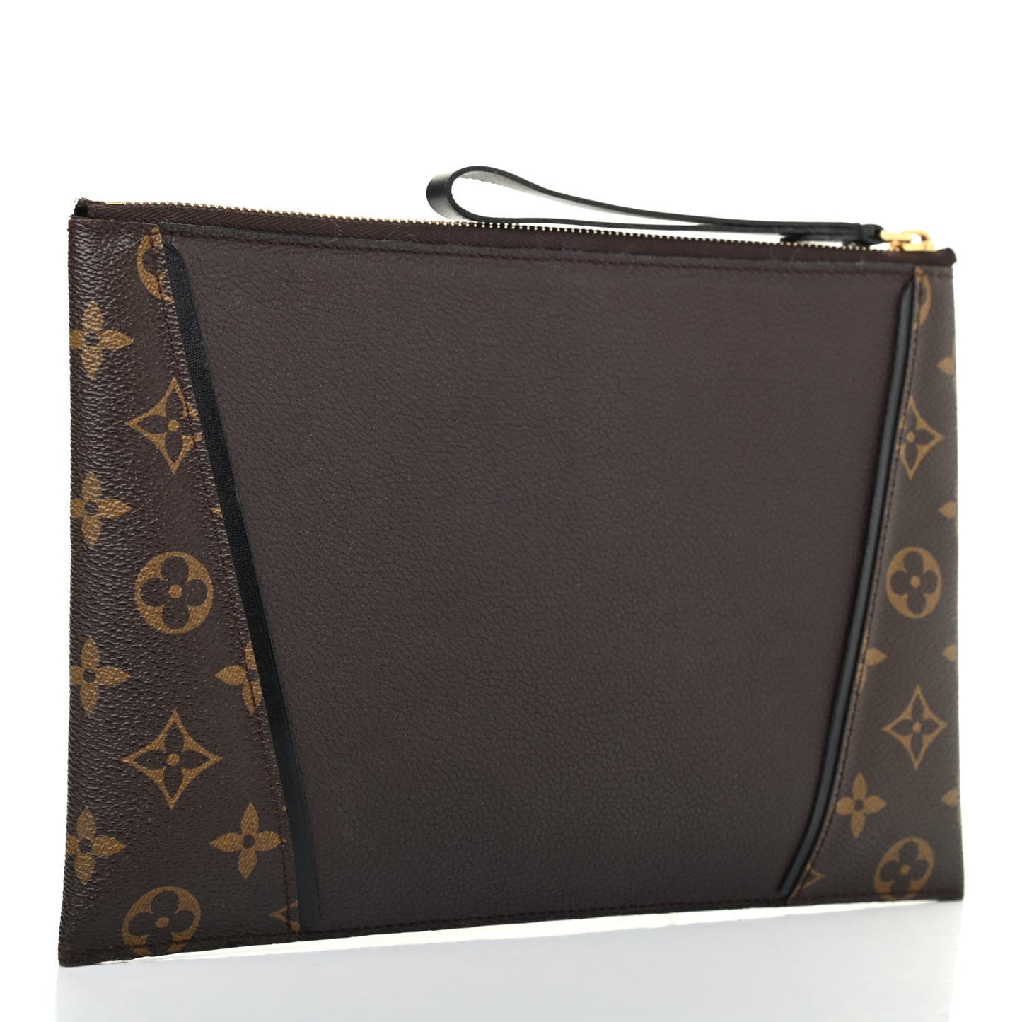 Monogram Veau Cachemire W Pochette Chocolate