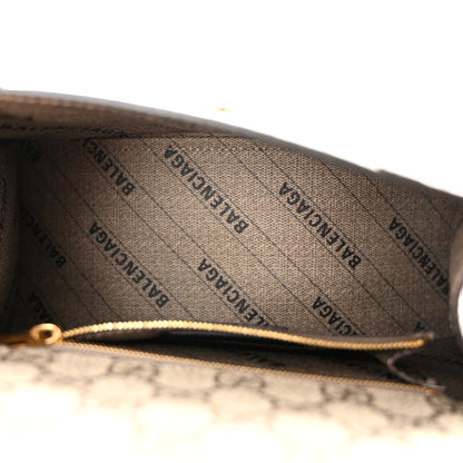 Balenciaga X GUCCI GG Supreme Monogram Small Hourglass Top Handle Bag Beige Ebony 5 of 13