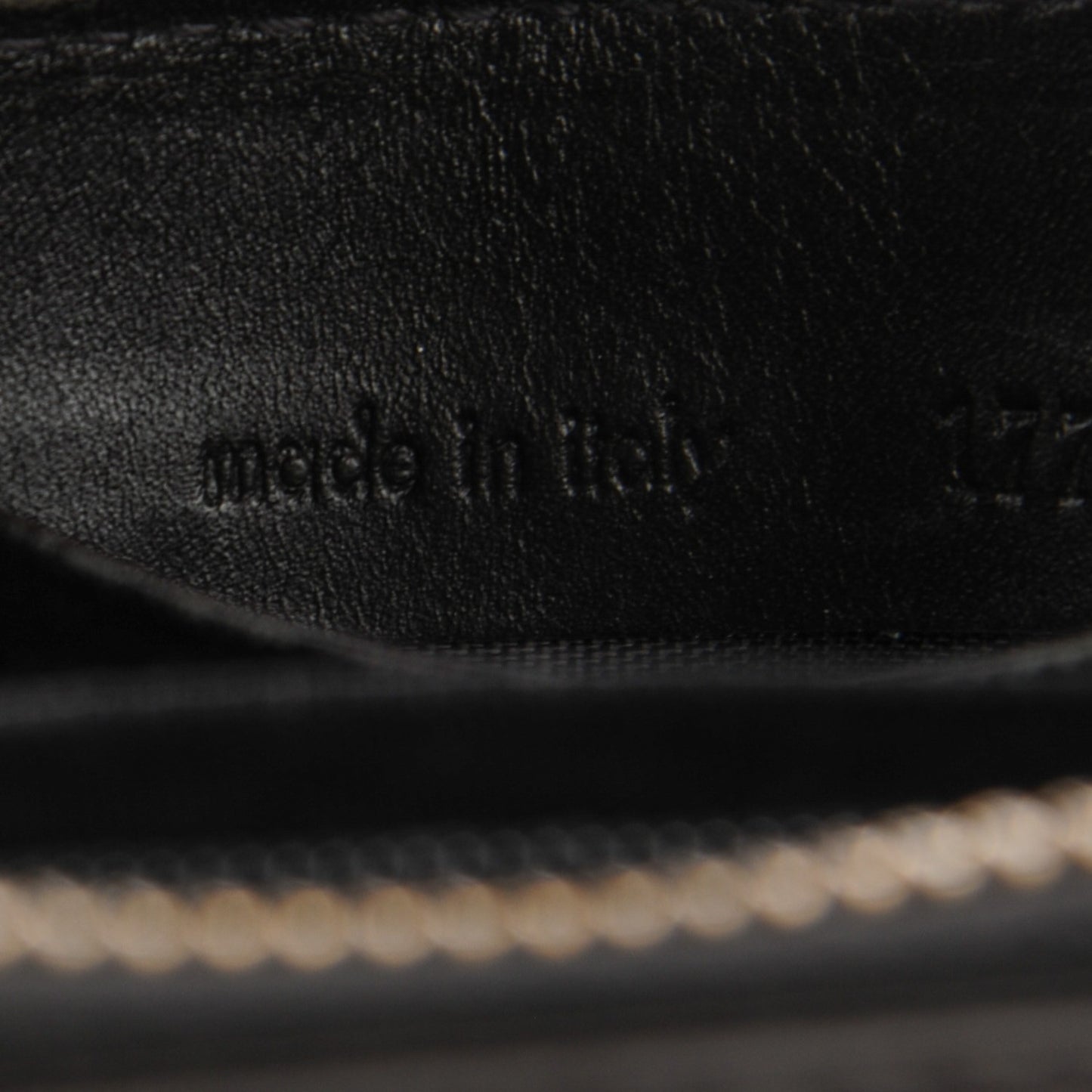 Textured Patent Calfskin Belle De Jour Zip Around Wallet Black