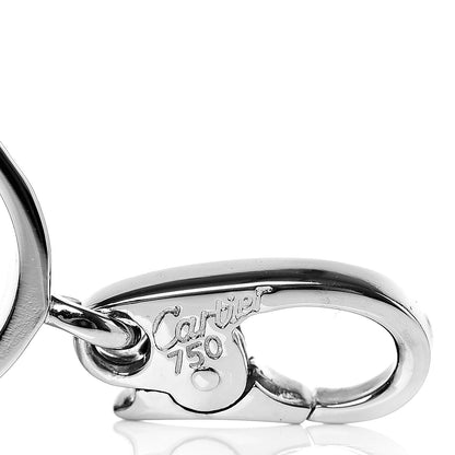 Cartier 18K White Gold Diamond LOVE Ring Charm 3 of 4