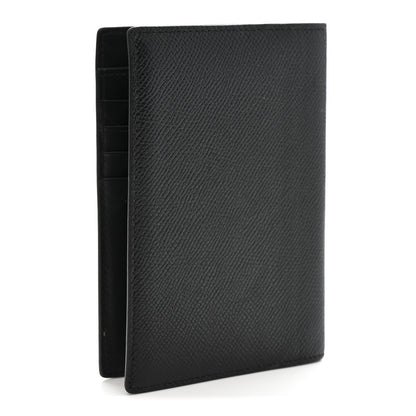 Balenciaga Textured Calfskin Passport Holder Black 3 of 8