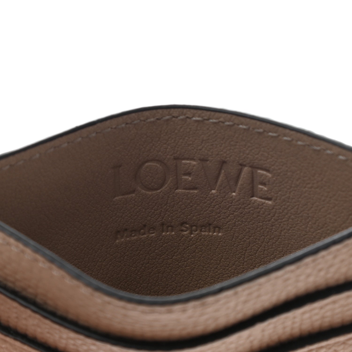 Loewe Soft Grained Calfskin Anagram Card Holder Sand 6 of 8