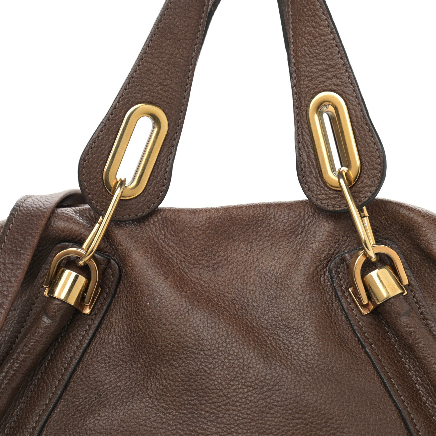 Chloe Calfskin Small Paraty Chocolate 17 of 17