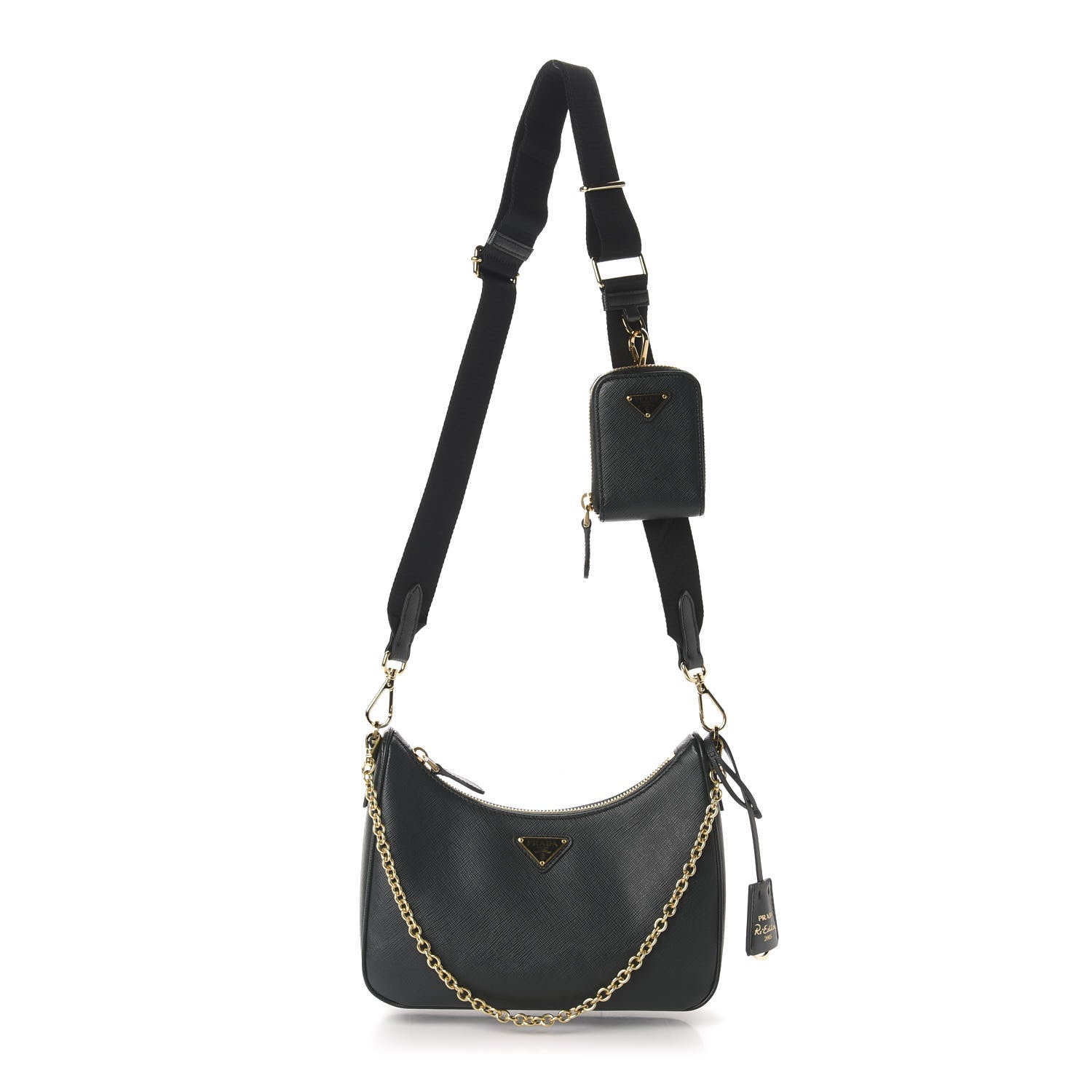 Prada Saffiano Lux Re-Edition 2005 Shoulder Bag Smeraldo 1 of 11
