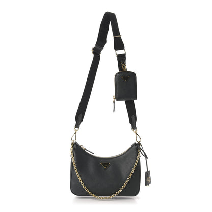 Prada Saffiano Lux Re-Edition 2005 Shoulder Bag Smeraldo 1 of 11