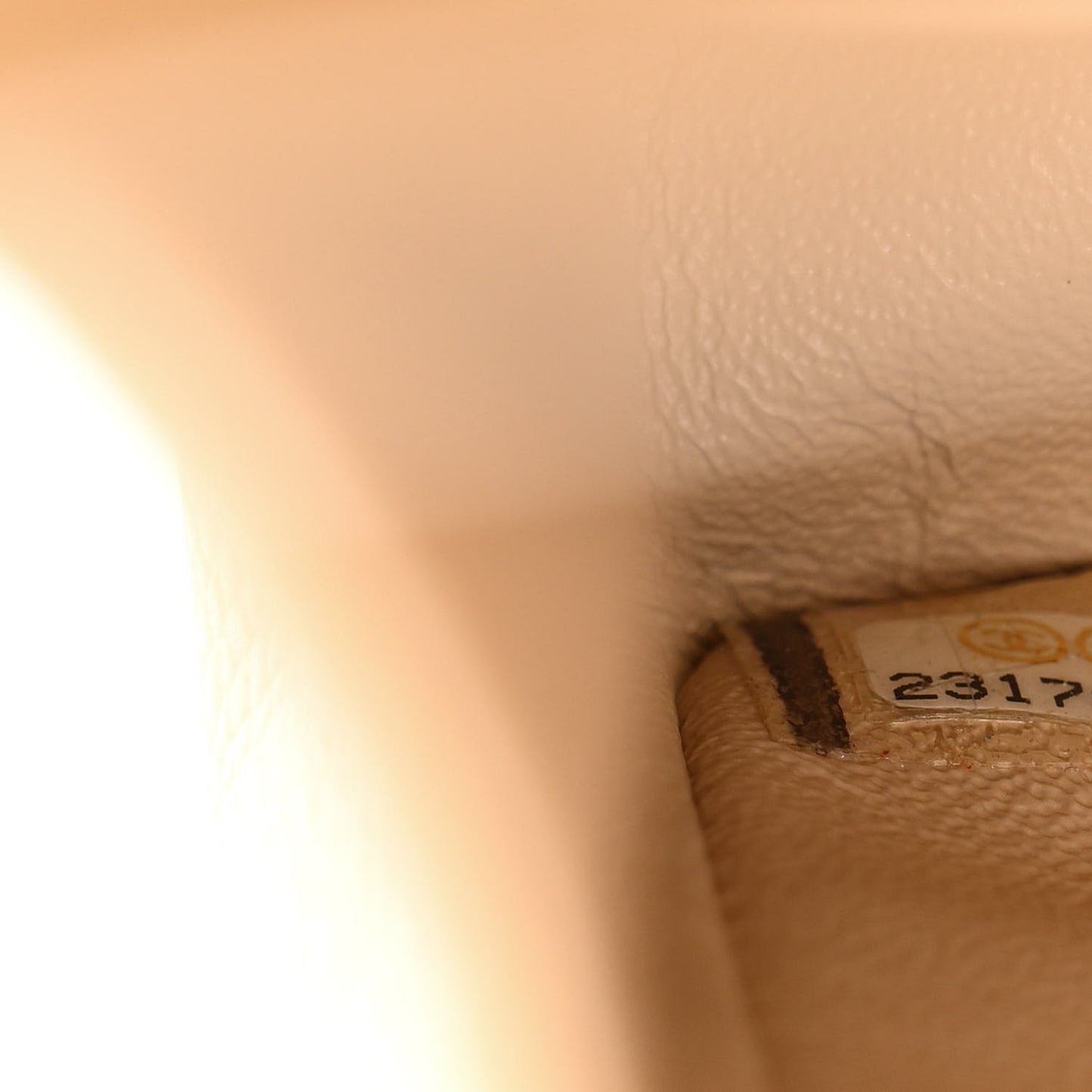 Caviar Quilted Medium Double Flap Beige