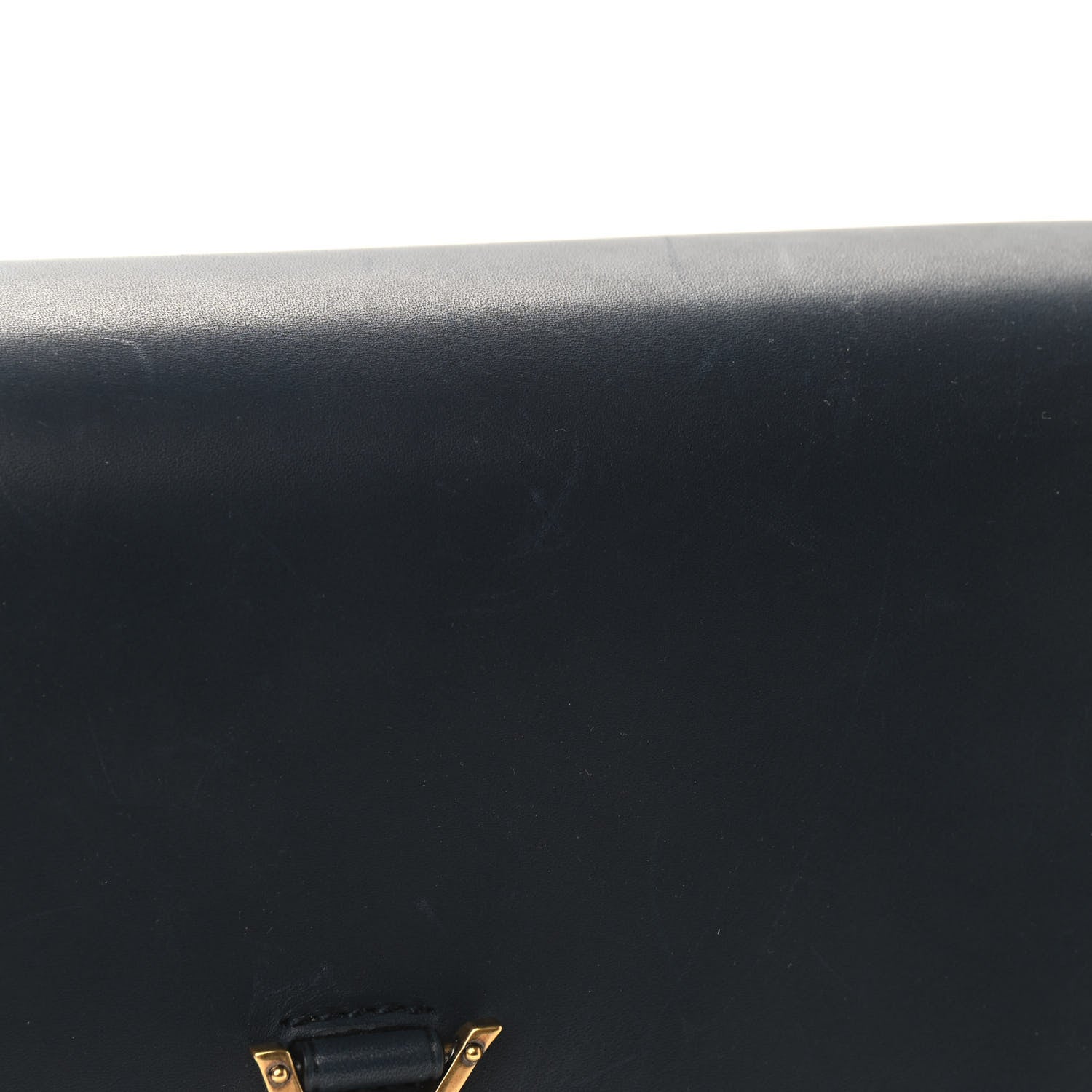 Saint Laurent Smooth Calfskin Monogram Medium Kaia Satchel Deep Marine 9 of 11