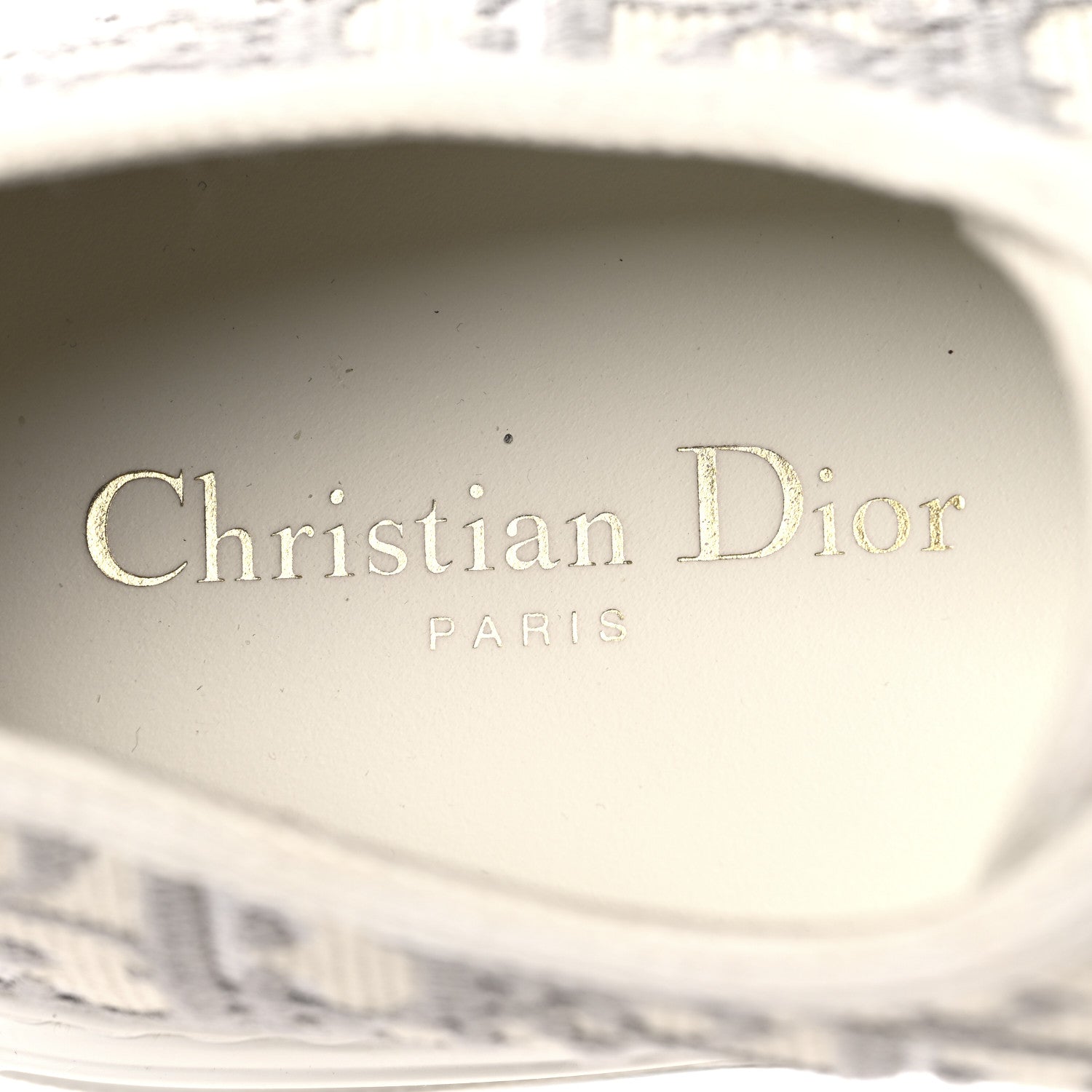 Christian Dior Canvas Oblique Walk'N'Dior Low Top Platform Sneakers 41 Stone Grey 9 of 9