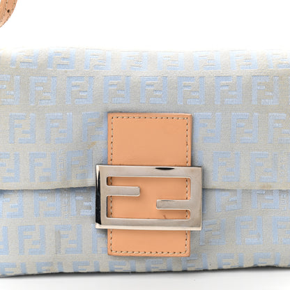 Fendi Zucchino Mini Mama Baguette Blue 7 of 9