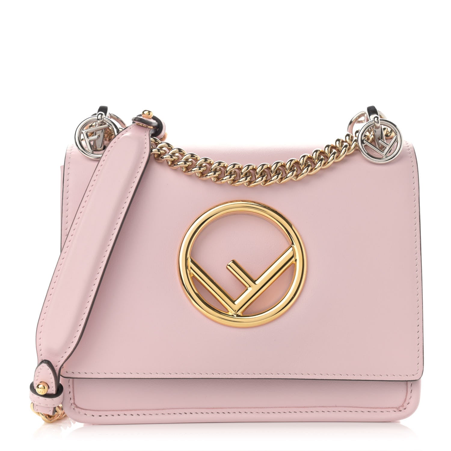 Fendi Vitello Century Opaco F is Fendi Small Kan I Shoulder Bag Peonia 1 of 9