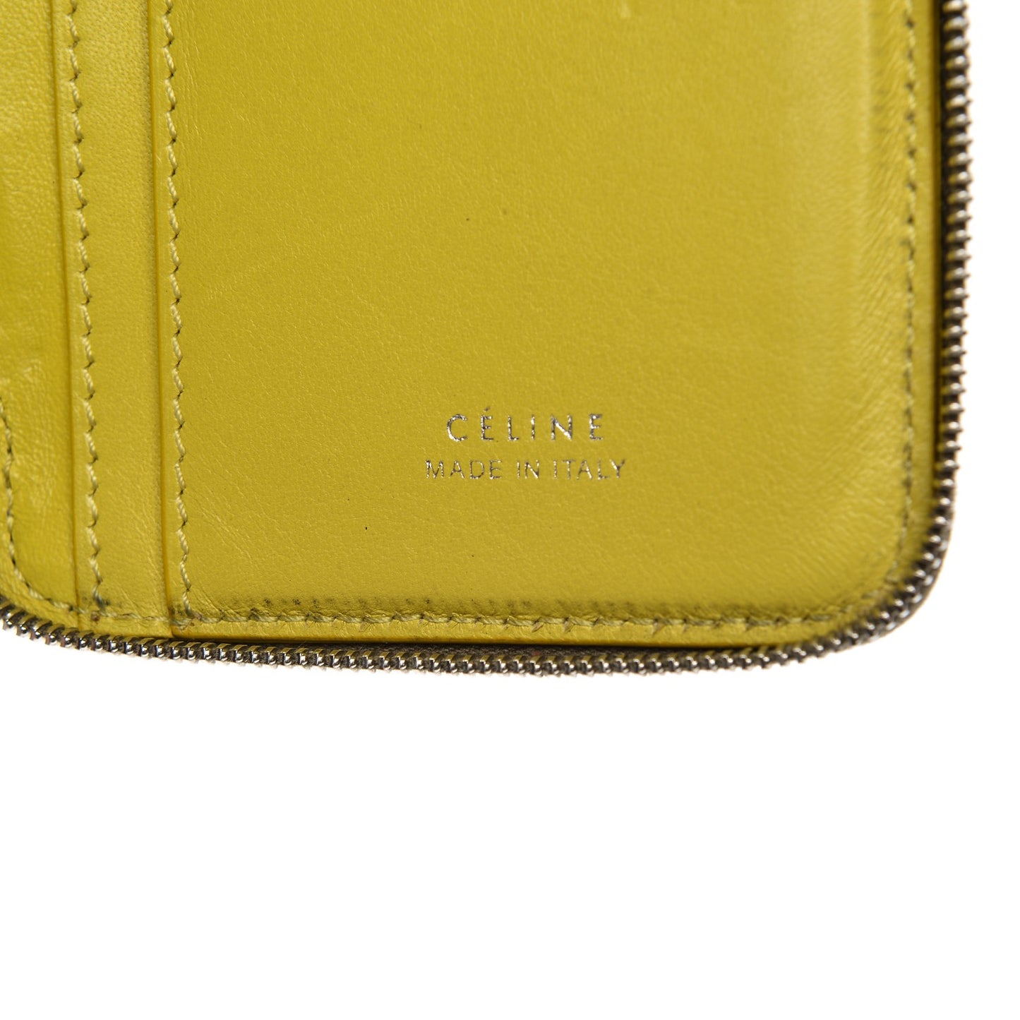 Drummed Calfskin Zip Around Multifunction Wallet Souris