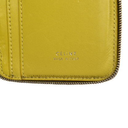 Celine Drummed Calfskin Zip Around Multifunction Wallet Souris 6 of 8