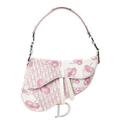 Christian Dior Monogram Floral Saddle Bag Pink 1 of 9