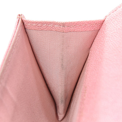 Chanel Iridescent Caviar Quilted Flap Card Holder Rose Pink 10 of 11