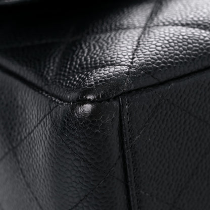 Chanel Caviar Quilted Maxi Double Flap Black 7 of 13