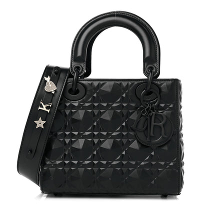 Christian Dior Calfskin Cannage Diamond Small My ABCDior Lady Dior Black 1 of 10