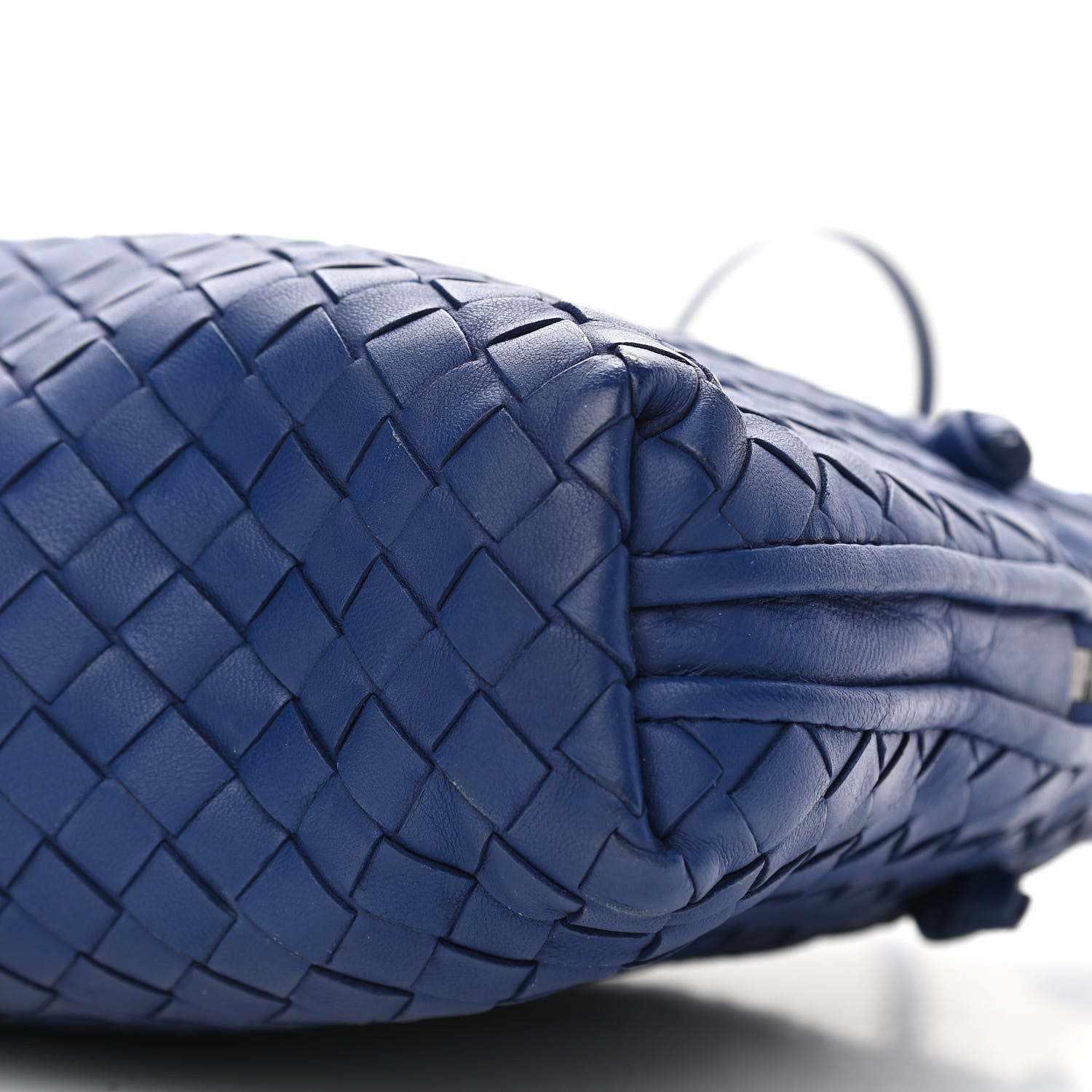 Bottega Veneta Nappa Intrecciato Nodini Crossbody Messenger Blue 11 of 13