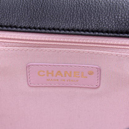 Chanel Caviar Quilted Large Studded Flap Black 8 of 13