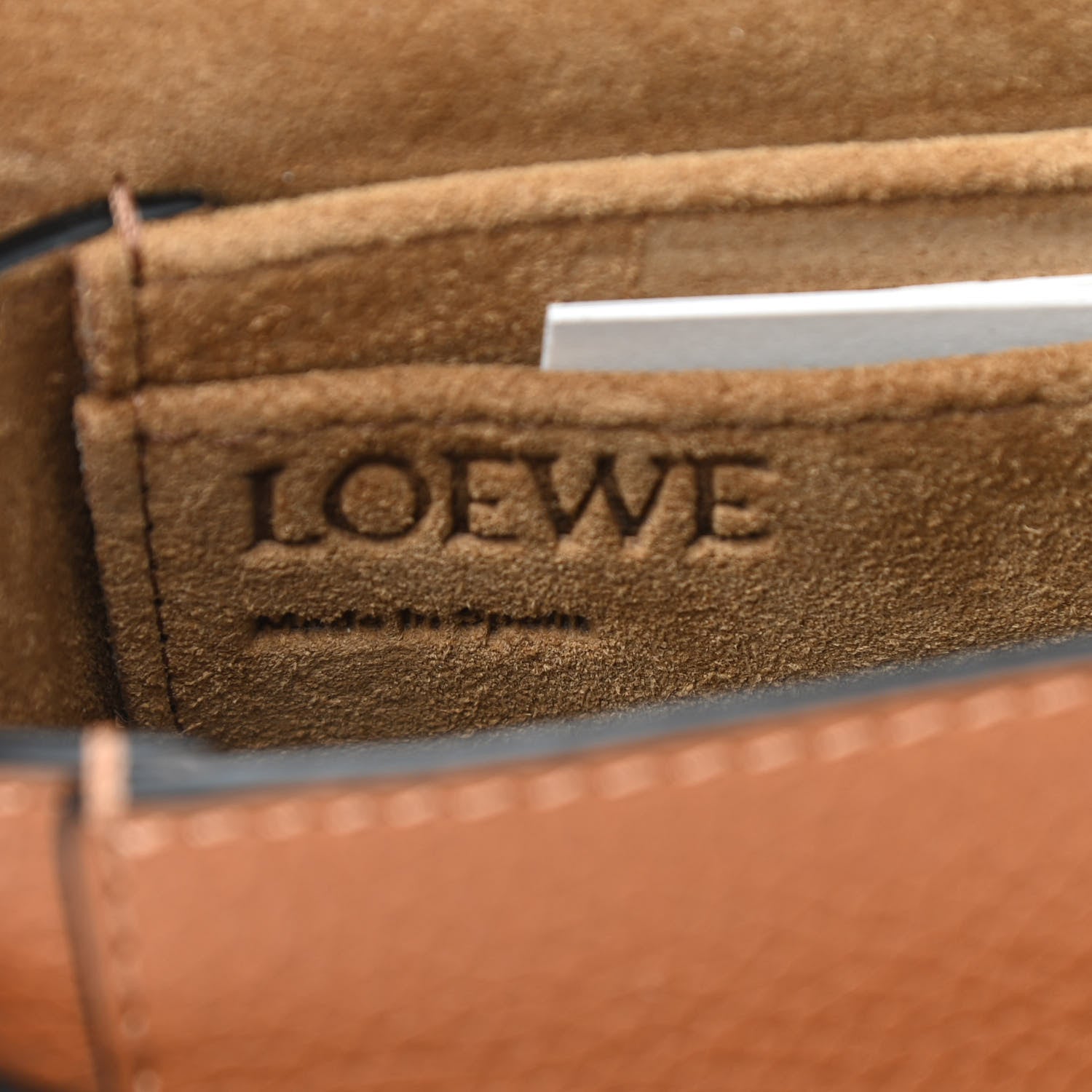 Loewe Grained Calfskin Mini Gate Crossbody Bag Caramel Pecan 8 of 8