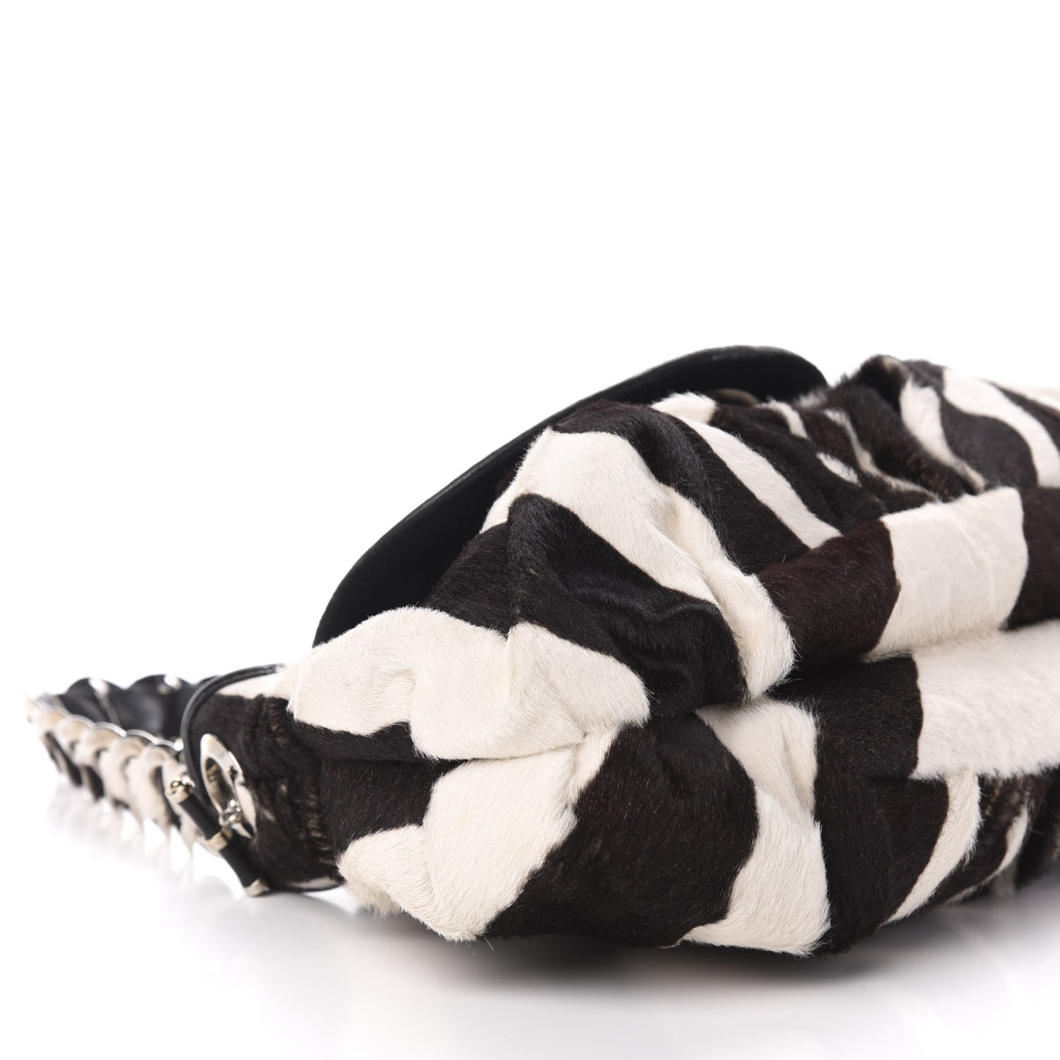 Christian Dior Pony Hair Zebra Print Jazzclub Shoulder Bag 9 of 14