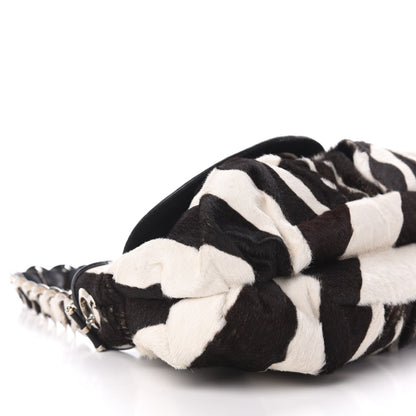 Christian Dior Pony Hair Zebra Print Jazzclub Shoulder Bag 9 of 14