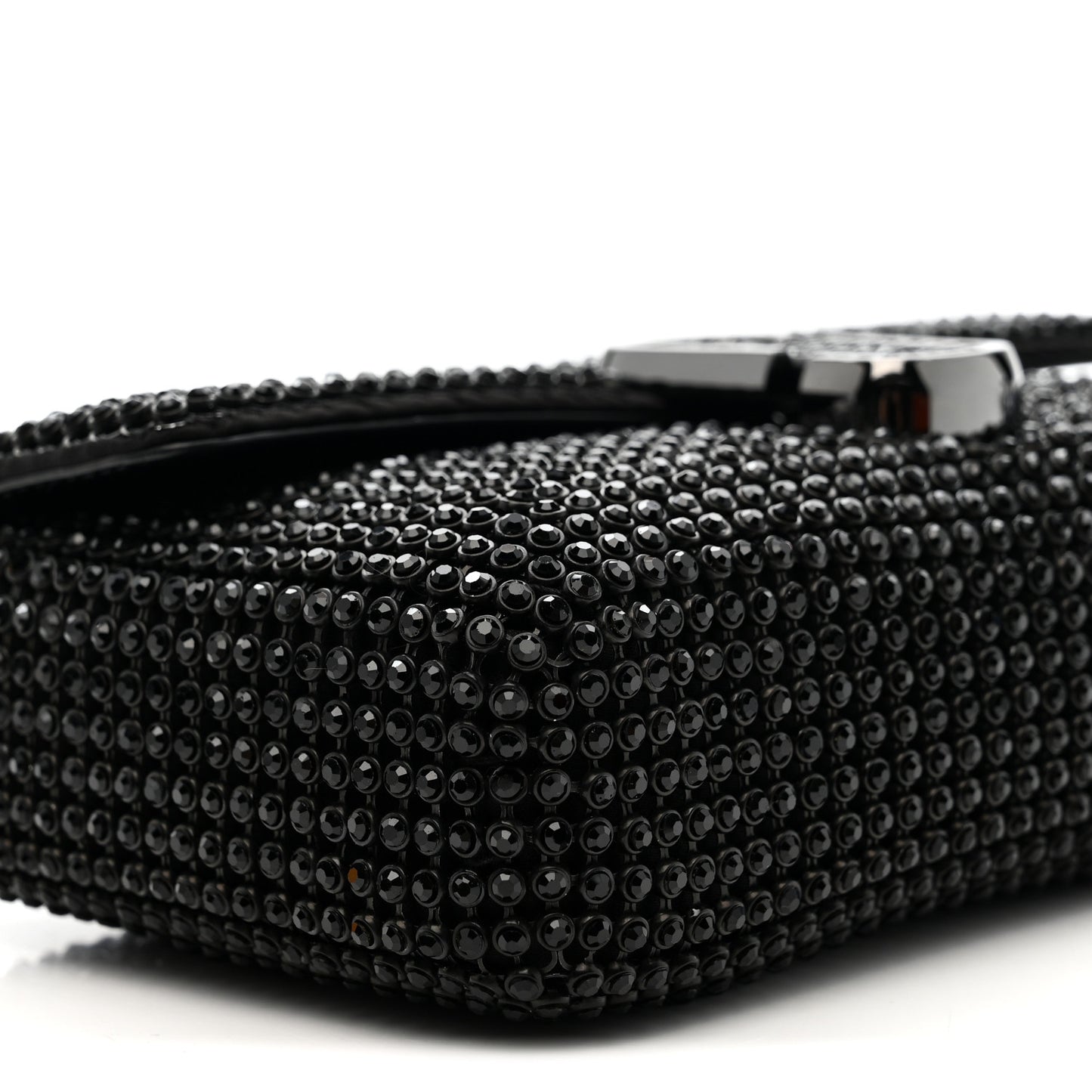 The Rhinestone J Marc Mini Shoulder Bag Black