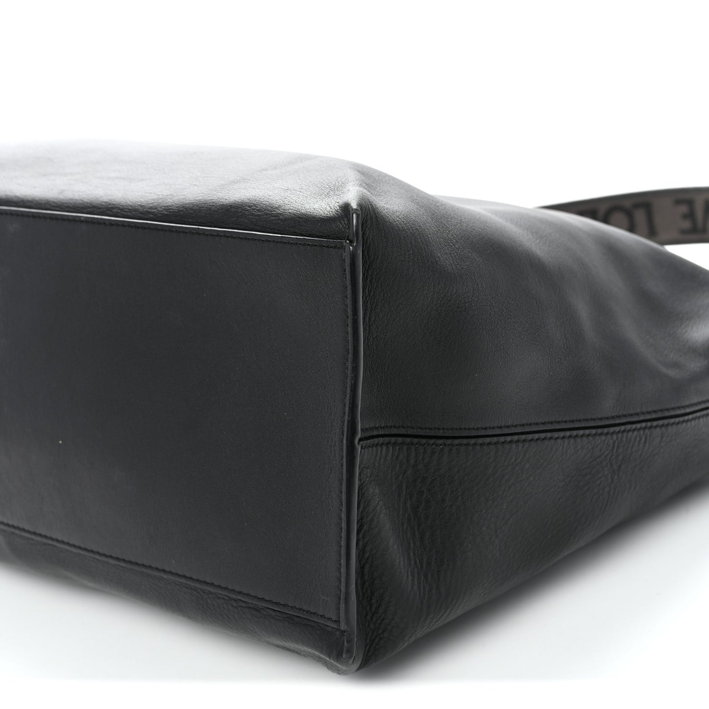 Supple Smooth Calfskin Jacquard Medium Cubi Crossbody Bag Black