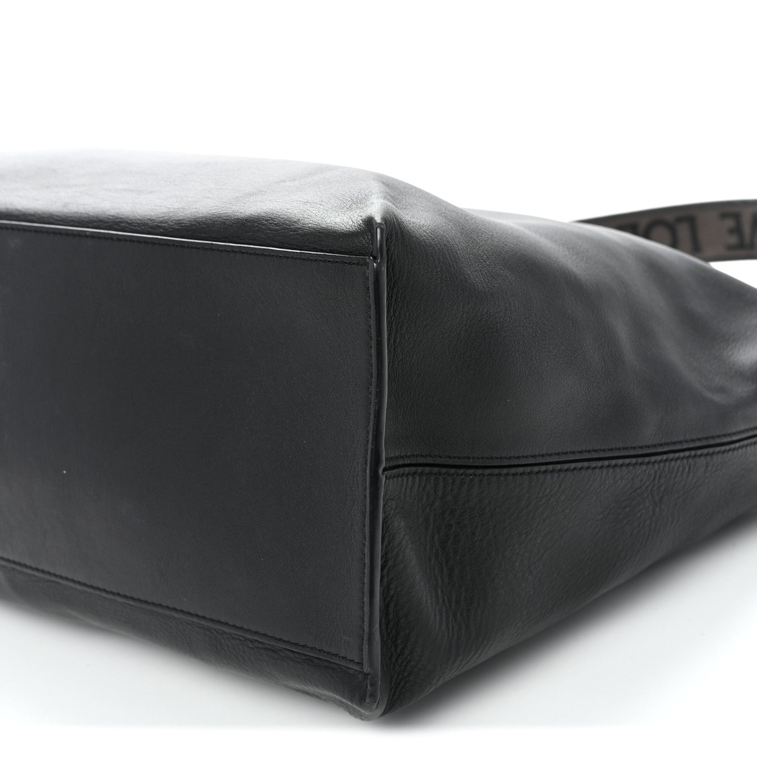Loewe Supple Smooth Calfskin Jacquard Medium Cubi Crossbody Bag Black 9 of 9