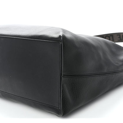 Loewe Supple Smooth Calfskin Jacquard Medium Cubi Crossbody Bag Black 9 of 9
