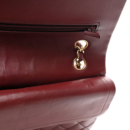 Chanel Lambskin Quilted Medium Double Flap Burgundy 13 of 13