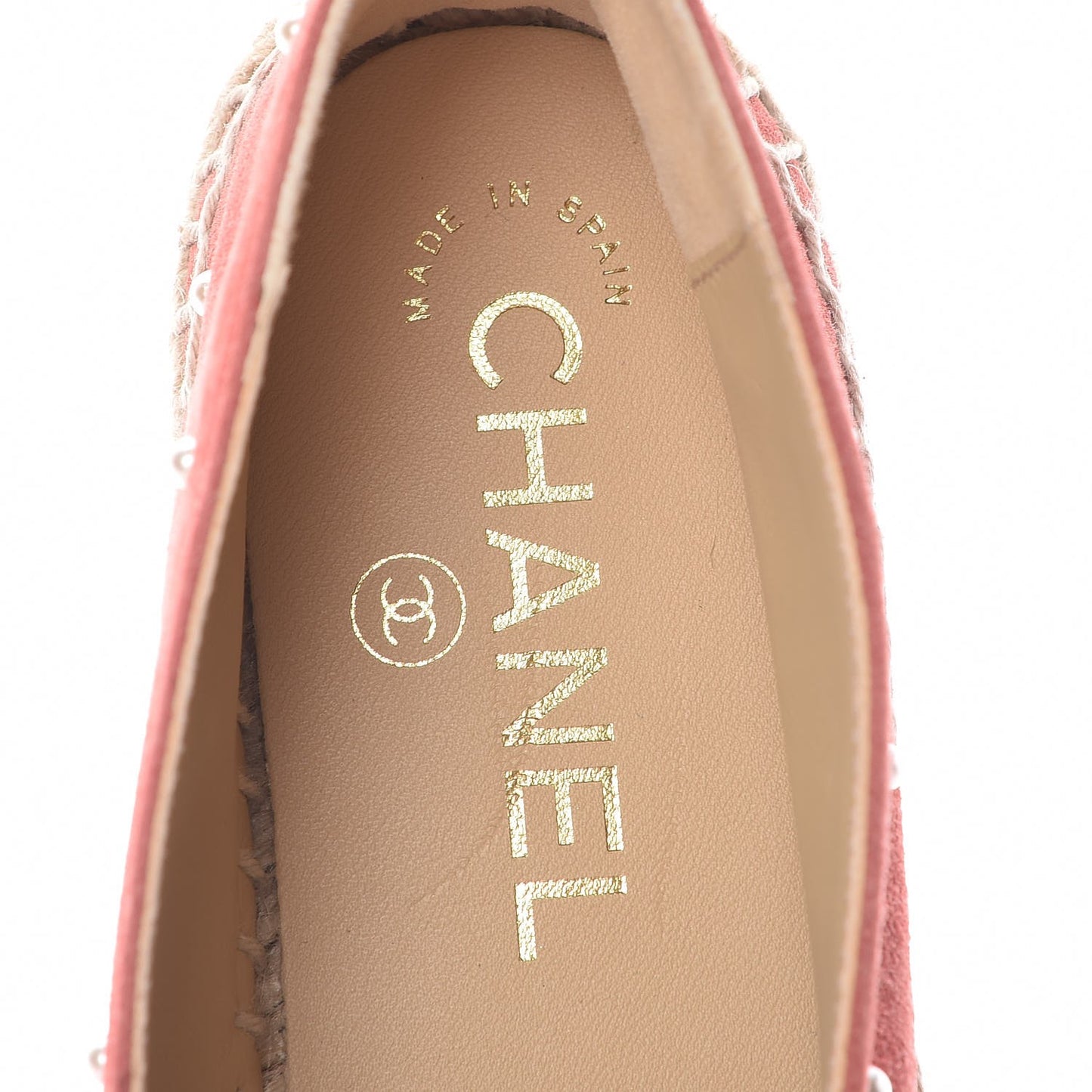Suede Pearl CC Espadrilles 36 Pink