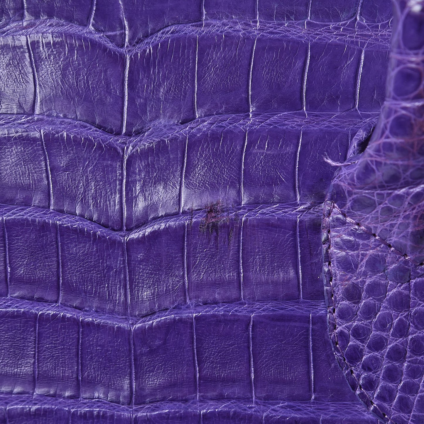 Crocodile Dome Satchel Purple
