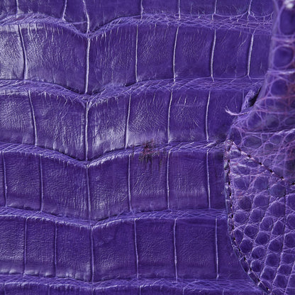 Nancy Gonzalez Crocodile Dome Satchel Purple 8 of 16