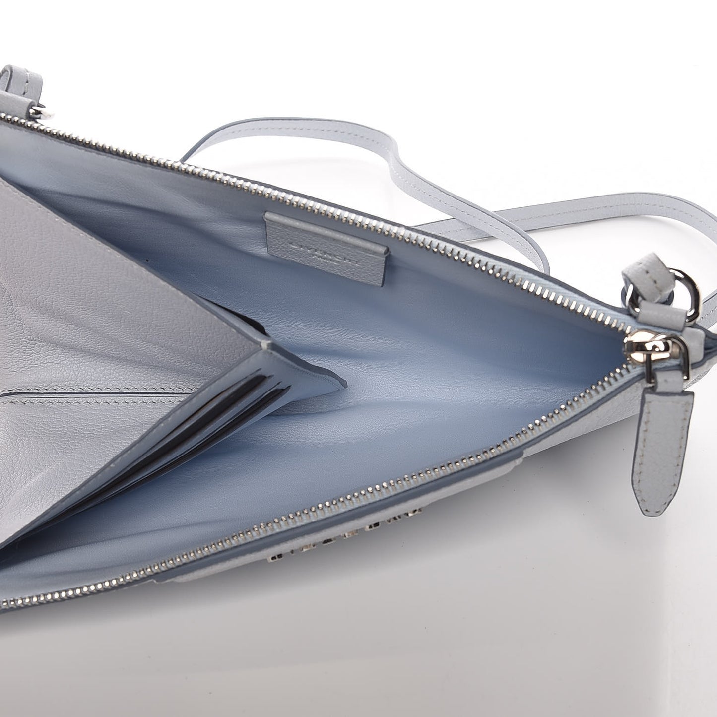 Grained Goatskin Antigona Crossbody Baby Blue
