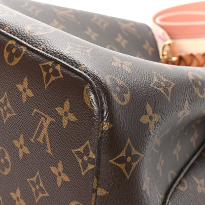 Louis Vuitton Monogram Braided Neonoe MM Peach Cream 12 of 14