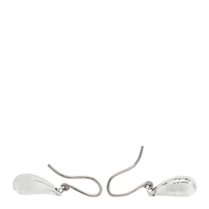 Tiffany Sterling Silver Elsa Peretti Teardrop Earrings 3 of 5