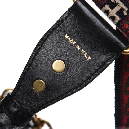 Christian Dior Lambskin Cannage Large Dioraddict Flap Bohemian Strap Black 9 of 23