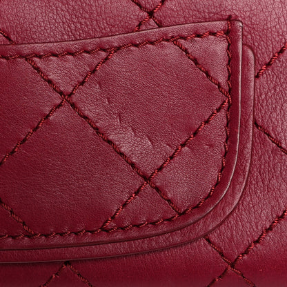 Chanel Calfskin Stitched Clutch Flap Red 13 of 13
