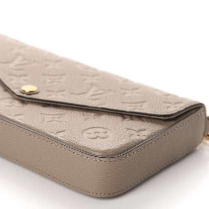 Louis Vuitton Empreinte Pochette Felicie Chain Wallet Tourterelle 8 of 12