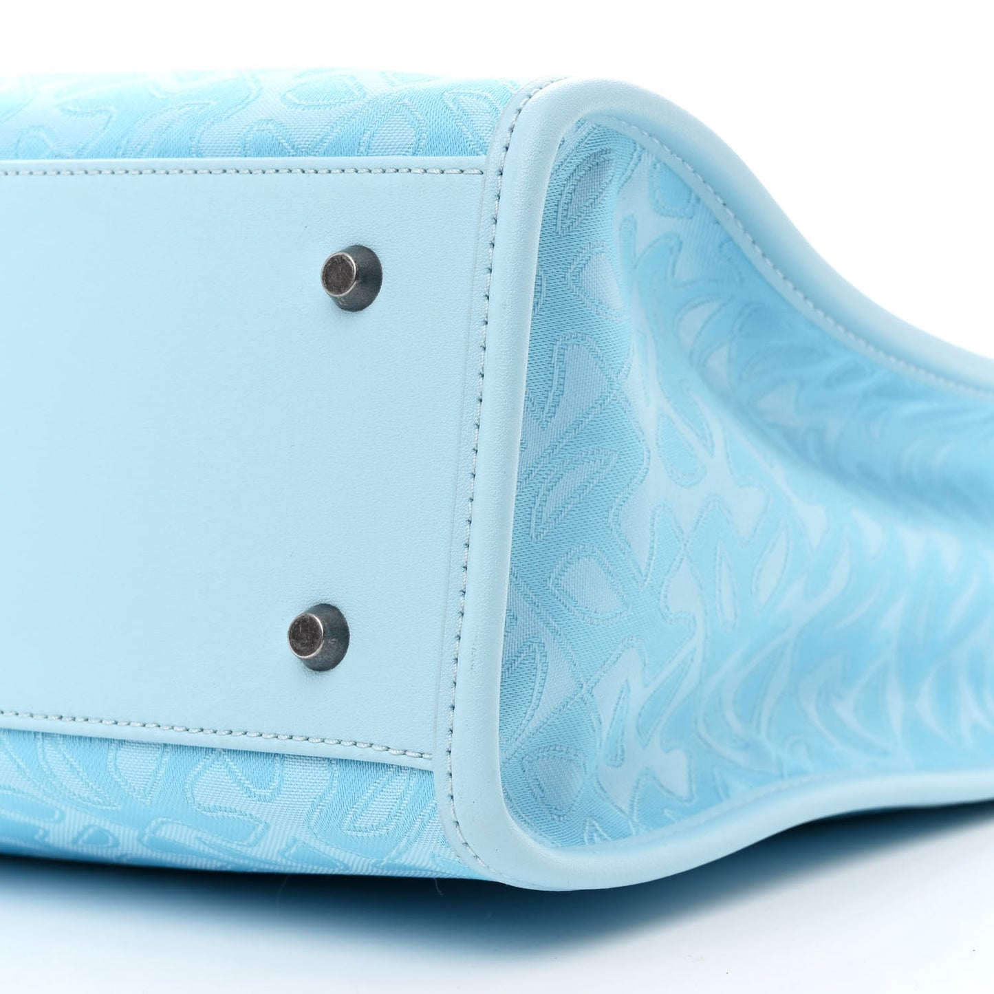 Monogram Jacquard Medium Shopping Bag Pool Blue