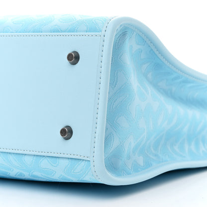 Telfar Monogram Jacquard Medium Shopping Bag Pool Blue 9 of 9