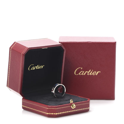 Cartier 18K White Gold 5.5mm LOVE Ring 56 7.5 5 of 5