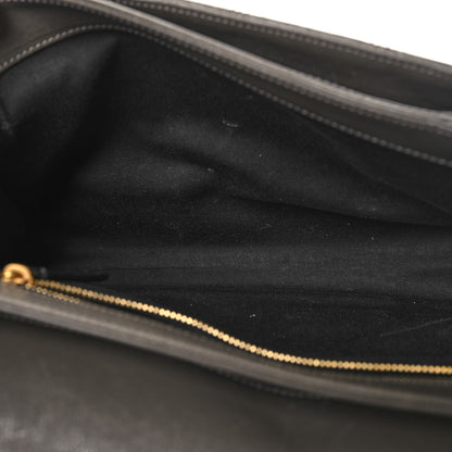 Saint Laurent Lambskin Quilted Mini Becky Chain Bag Grey Kaki 5 of 13