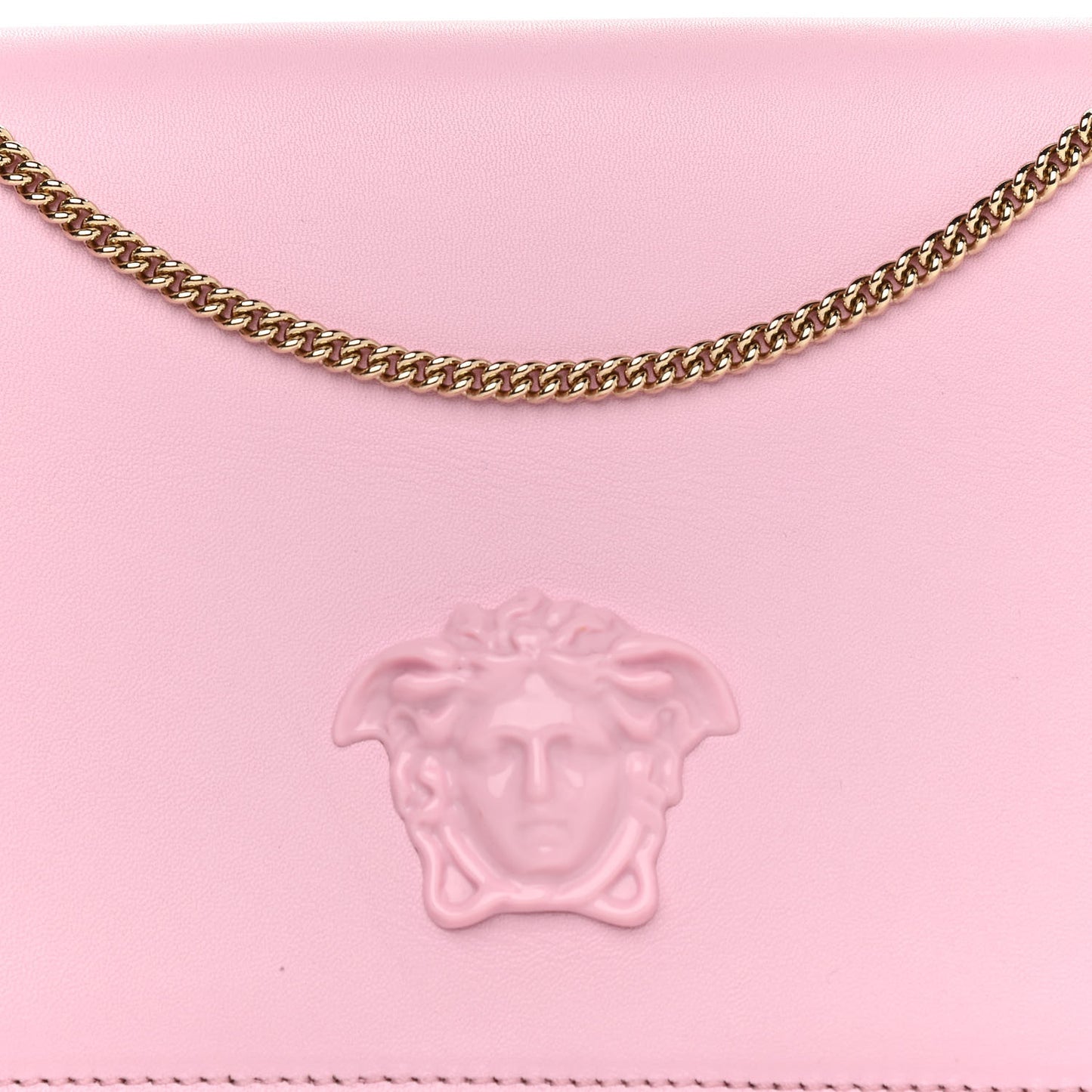 Smooth Calfskin Palazzo Chain Evening Bag Pink